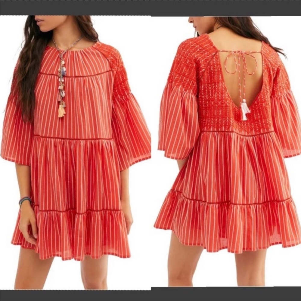 Free People Lola Embroidered Dress size XS